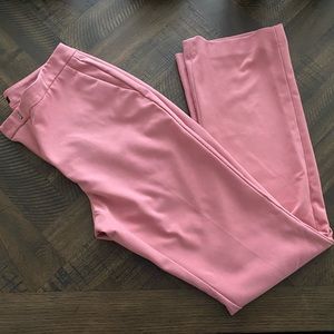 Halogen pink pants, flare leg, high rise, like new